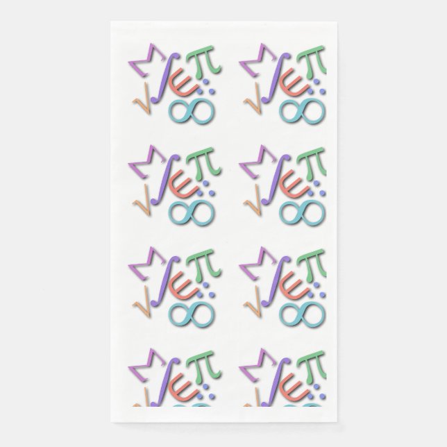 "Mathematiker" Serviette (Vorderseite)