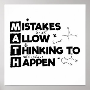 Mathematiker Studierende Mathematik Geschenk Poster