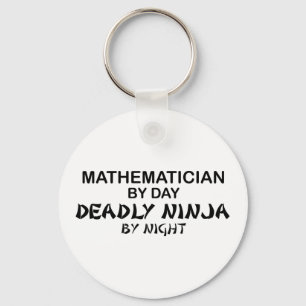 Mathematiker Tot Ninja in der Nacht Schlüsselanhänger