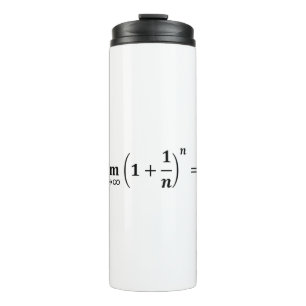 Mathematikgleichungen: Limit gleich e: exponentiel Thermosbecher
