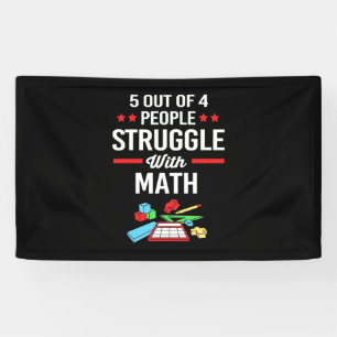 Mathematiklehrer 5 von 4 Personen Banner