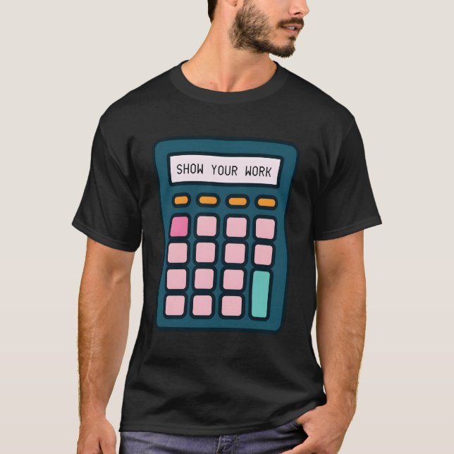 Mathematiklehrer anzeigen T-Shirt (Vorderseite)