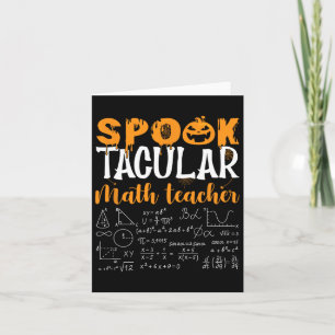 Mathematiklehrer Beängstigend Mathematik Lover Mat Karte