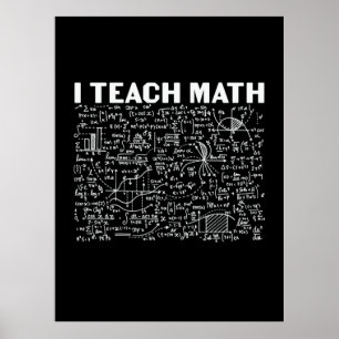 Mathematiklehrer I lehre Mathematik Poster