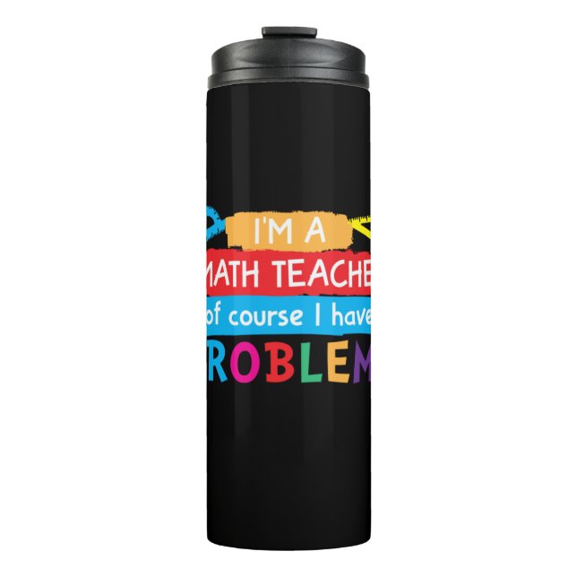 Mathematiklehrer Ich bin Mathematiklehrer Thermosbecher (Vorderseite)
