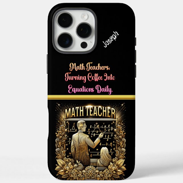 Mathematiklehrer Inspirierend Schüler iPhone 16 Pro Max Hülle (Rückseite)