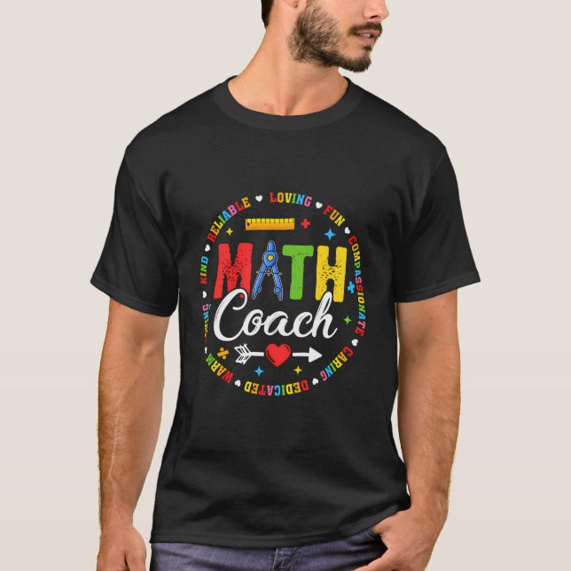 Mathematiklehrer Lover lehrt zurück zur Schule Fun T-Shirt (Vorderseite)