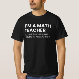 Mathematiklehrer Lustiger Professor Spruch T-Shirt