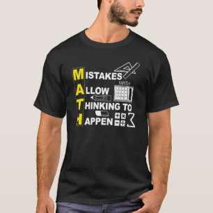 Mathematiklehrer Mathematik Fehler erlauben es zu  T-Shirt