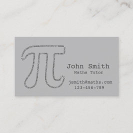 Mathematiklehrer oder -lehrer mit Stilrichtung for Visitenkarte