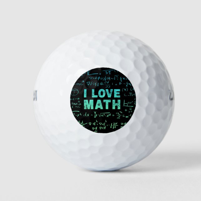 Mathematiklehrer oder -lehrer und -lehrer golfball (Vorderseite)