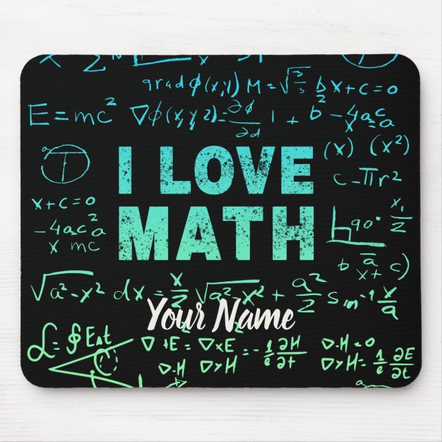 Mathematiklehrer oder Mathematikprofessor und Stud Mousepad (Vorne)