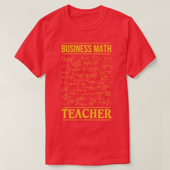 Mathematiklehrer T-Shirt (Design vorne)