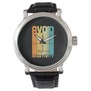 Mathematiklehrer vermeiden Negativität Armbanduhr