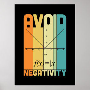 Mathematiklehrer vermeiden Negativität Poster