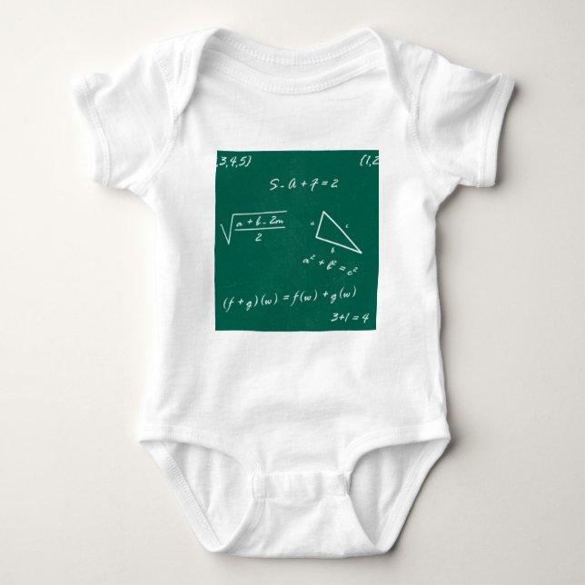 Mathematiklehrerin Algebra Geek Baby Strampler (Vorderseite)