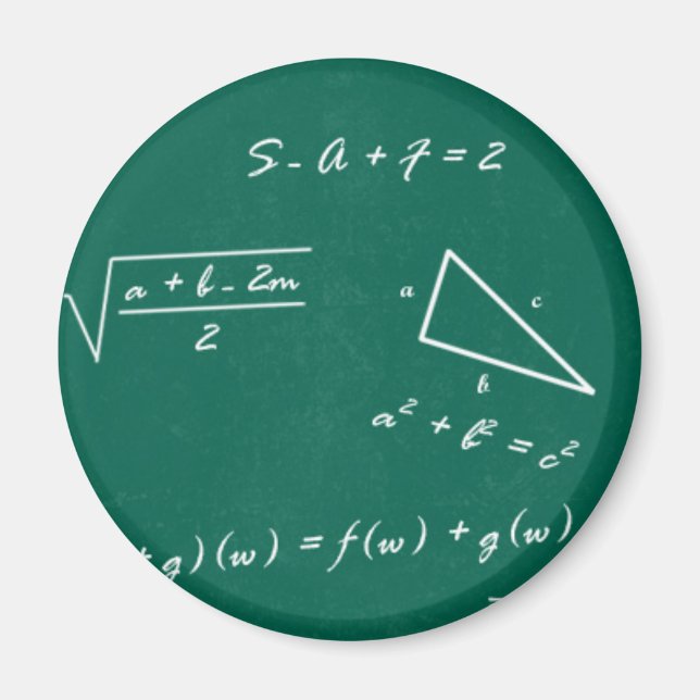 Mathematiklehrerin Algebra Geek Magnet (Vorne)