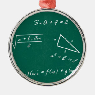Mathematiklehrerin Algebra Geek Ornament Aus Metall