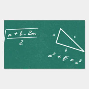 Mathematiklehrerin Algebra Geek Rechteckiger Aufkleber