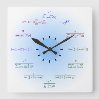 Mathematikmauer Quadratische Wanduhr