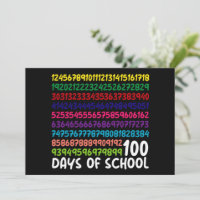 Mathematiknummern 100. Schultag Kinder