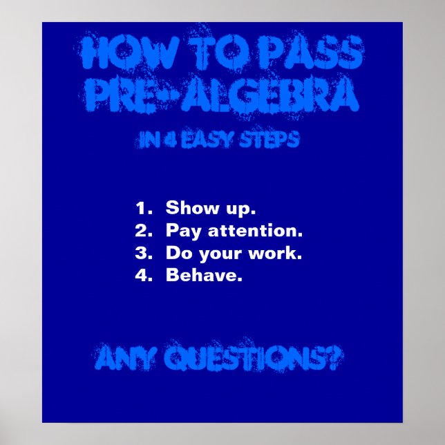 Mathematikplakat Poster (Vorne)