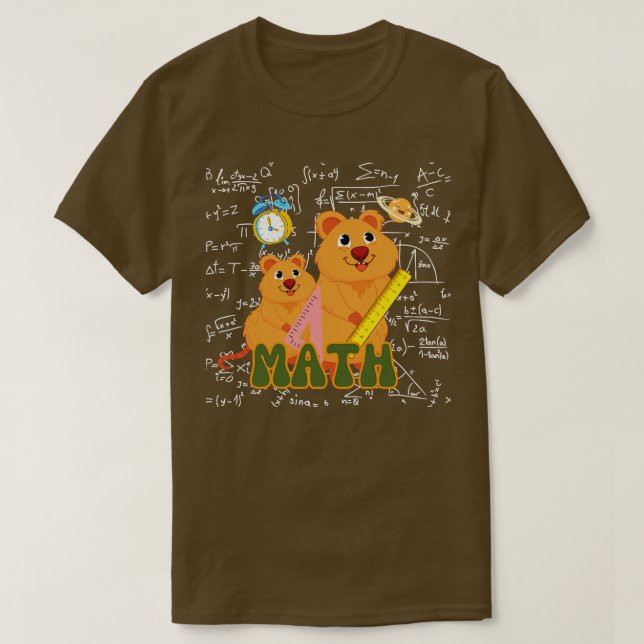 Mathematikquokkas T-Shirt (Design vorne)