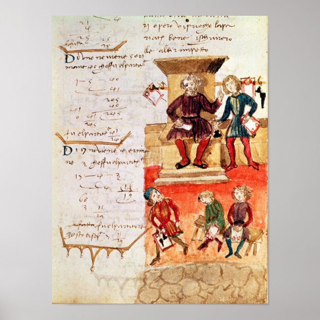 Mathematikunterricht aus einer mathematischen Abha Poster (Vorne)