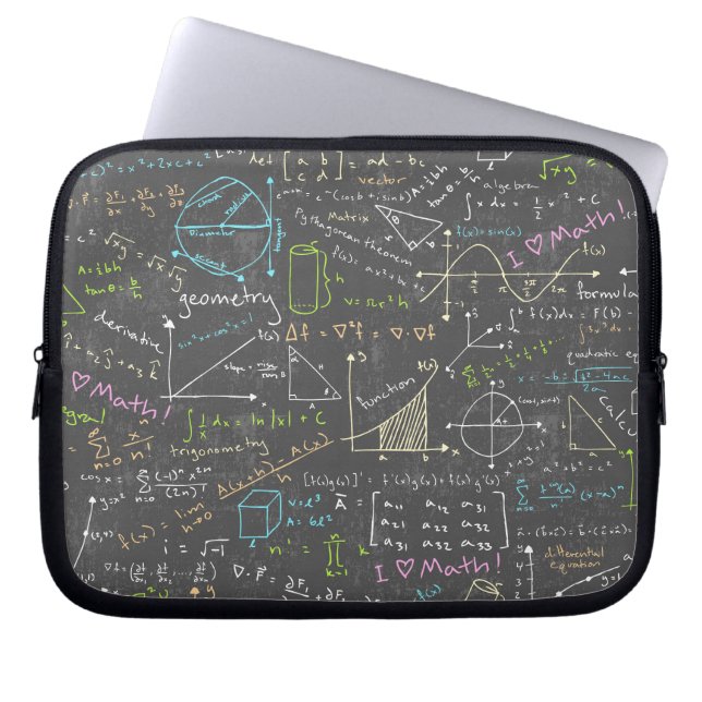Mathematikunterricht Laptopschutzhülle (Vorderseite)