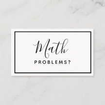 Mathematikunterricht - Minimalistische einfache Vi