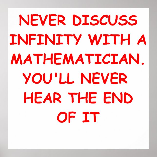 Mathematikwitz Poster (Vorne)