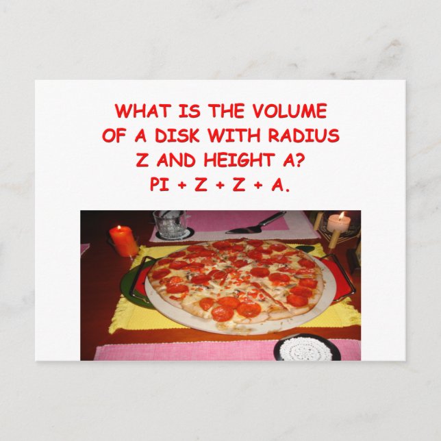 Mathematikwitz Postkarte (Vorderseite)