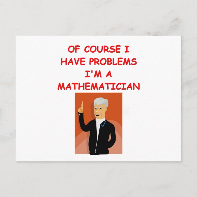Mathematikwitz Postkarte (Vorderseite)