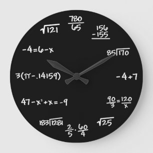 Mathématiques Mathématiques Chalboard Horloge