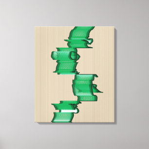 Mathematisch ausgerichtete Skulptur Leinwanddruck