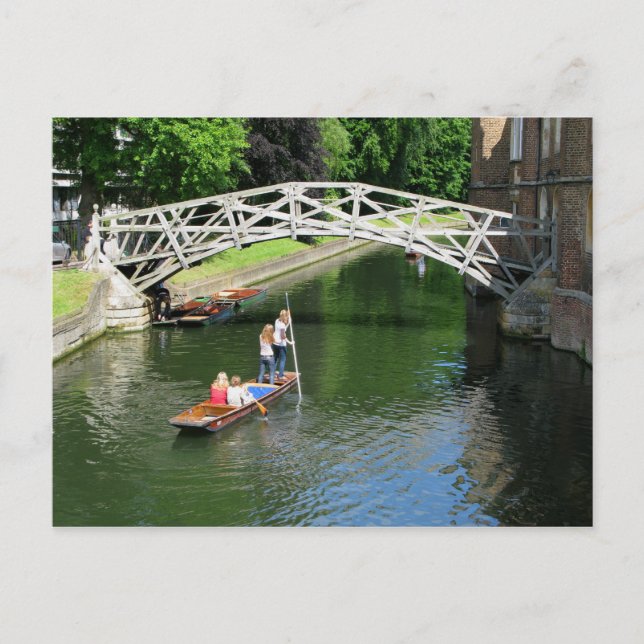Mathematische Brücke, Cambridge Postkarte (Vorderseite)