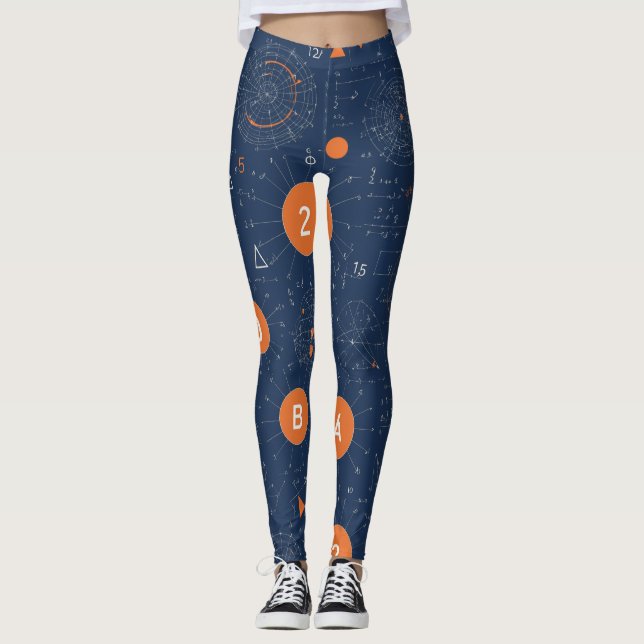 Mathematische Formeln Leggings (Vorderseite)