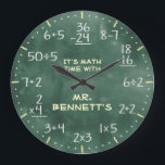 Mathematische Gleichungen Personalizable Uhr<br><div class="desc">Eine personalizable dekorative Wanduhr der einzigartigen mathematischen Gleichungstafel. Ein großer Zusatz zu irgendeinem Zuhause,  zu Schule oder zu Büro. Macht auch eine große Geschenkidee für jeden möglichen Lehrer oder Professor.</div>
