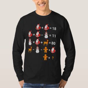 Mathematische Gleichungen Quiz Mathematik Lehrerin T-Shirt