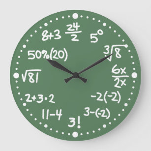 Mathematische Gleichungen Uhr Uhr Version zwei