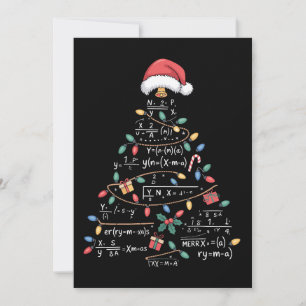 Mathematische Gleichungen Weihnachtsbaum Xmas Feie Feiertagskarte