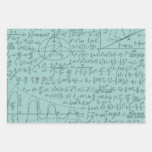 Mathematische Liebhaber, Mathematik Formel, Mathe  Geschenkpapier Set