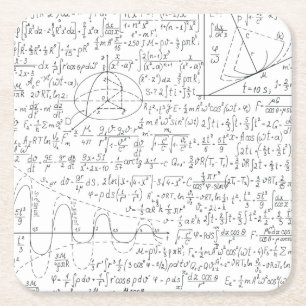 Mathematische Liebhaber, Mathematik Formel, Mathe Rechteckiger Pappuntersetzer