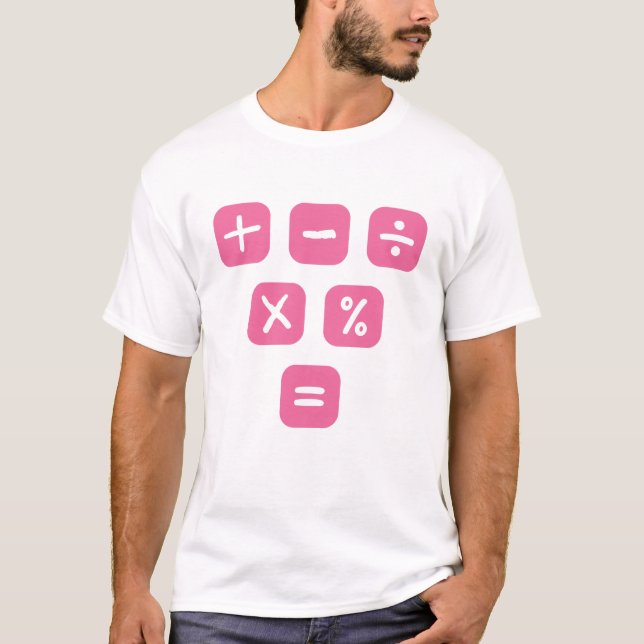 Mathematische Symbole mathematische Zeichen T-Shirt (Vorderseite)