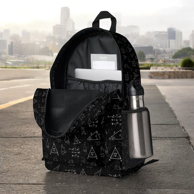 Mathematische Symbole, zurück zur Schule Bedruckter Rucksack (Von Creator hochgeladen)