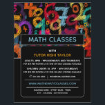Mathematische Zahlengestaltung, Math-Klassen-Werbu Flyer<br><div class="desc">Mathematische Nummerngestaltung, Math-Klassen Werbung Flyer durch den Business Card Store.</div>