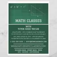 Mathematisches Chalkboard, Mathematik-Klassen-Werb