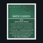 Mathematisches Chalkboard, Mathematik-Klassen-Werb Flyer<br><div class="desc">Mathematisches Chalkboard,  Mathematik-Klassen Werbung Flyer durch den Business Card Store.</div>