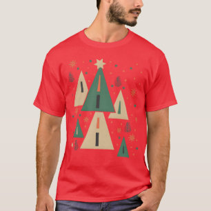 Mathematisches Dreieck Weihnachten Hässlicher Weih T-Shirt