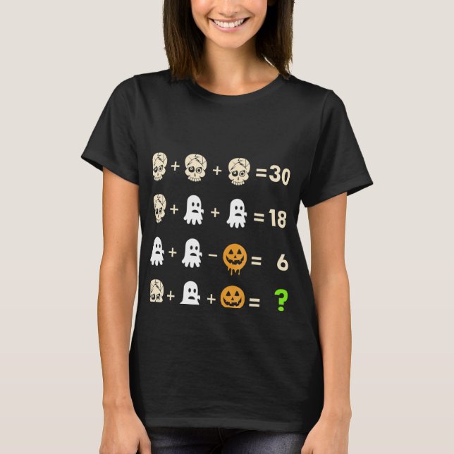 Mathematisches Shirt Halloween (Vorderseite)